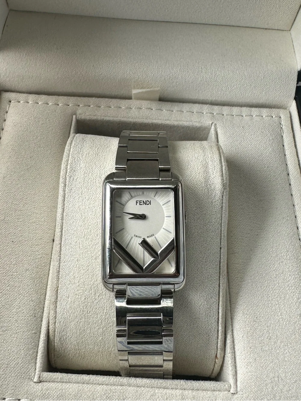 Fendi Stainless Steel Silver Bracelet Watch - Women's